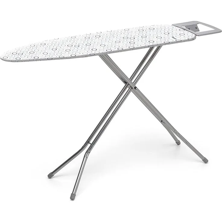 Rayen 6133. 01 Tisch-Bügelbrett, Edelstahl, Grau und Struktur Tasche Blanca-círculos, 113 x 34 x 5. 5 cm