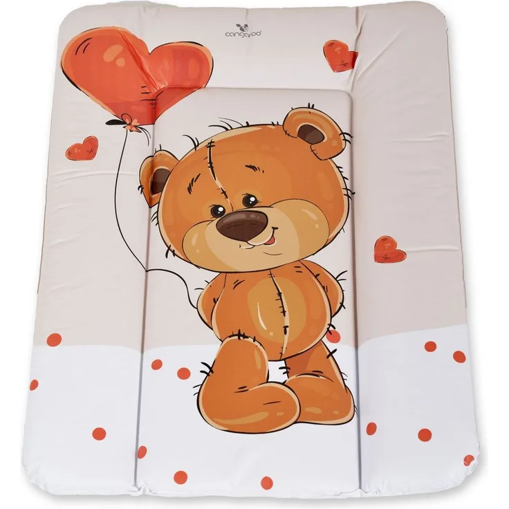 Cangaroo Wickelauflage Soft 50x70 cm, gepolstert erhöhter Rand, abwaschbar braun