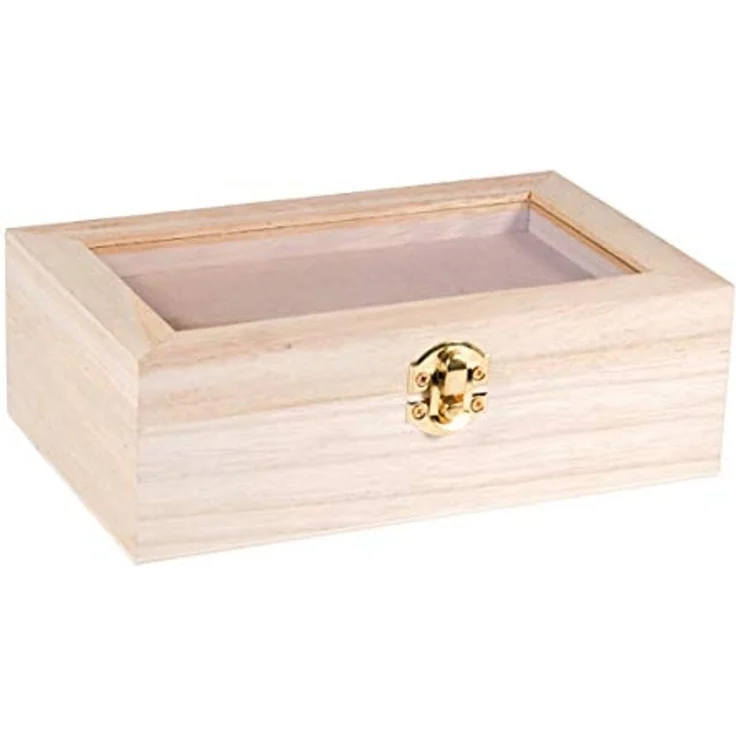 Holz-Box m. Schütteldeckel, FSC100%, 20x12,5x6,5cm, natur – Bild 4