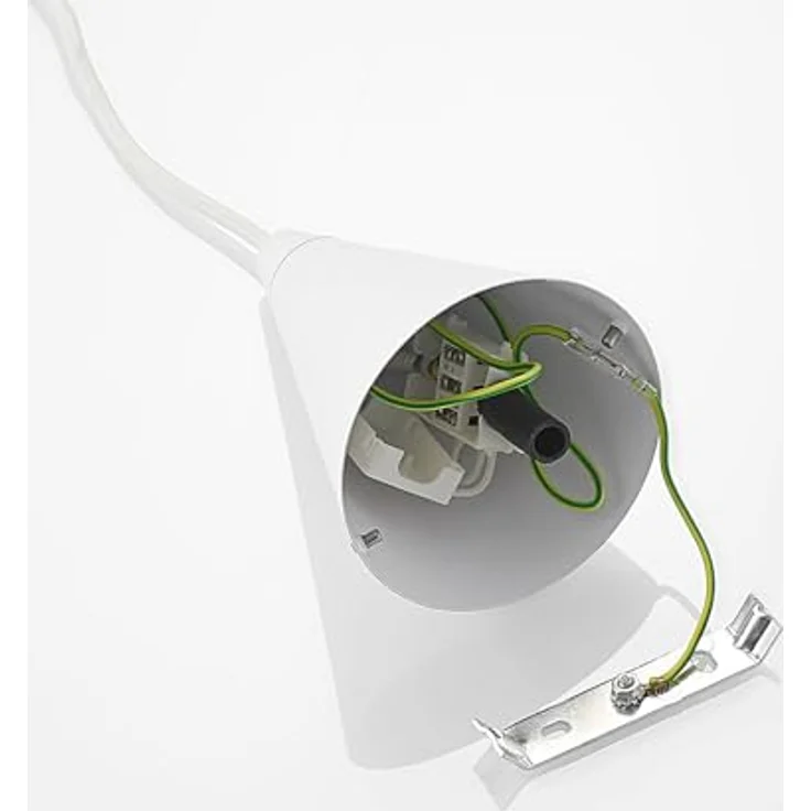 Lucande Naoh Hängeleuchte, einflammig, kegelförmig, weiß, ideal für Tisch- und Tresenbeleuchtung – Bild 10