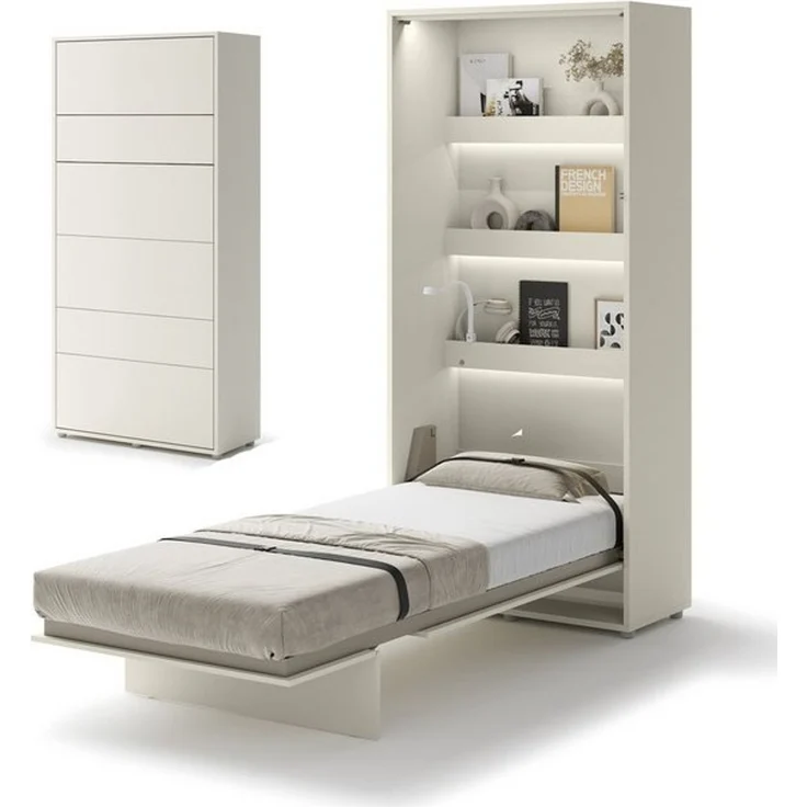 Compleo Schrankbett Vertical Wandklappbett Lenart Bed Concept, Ideal für kleine Räume – Bild 3