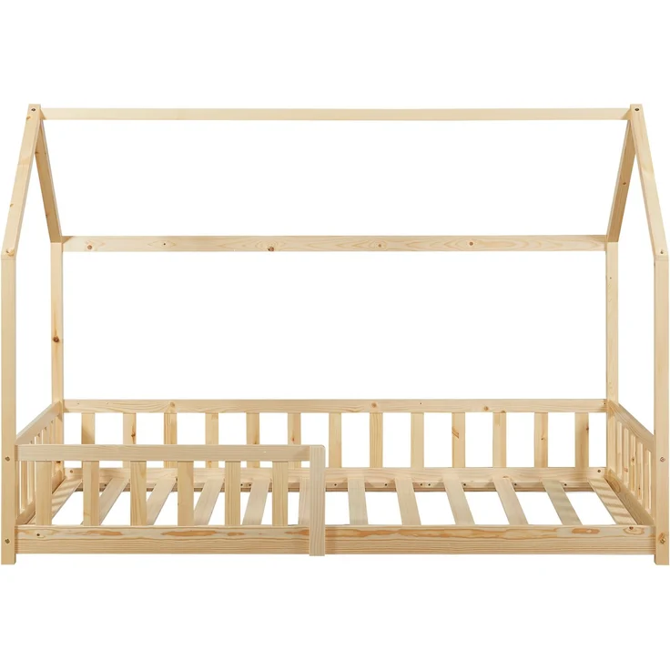 Hausbett Hesel, Kinderbett und Lattenrost, Holzoptik, 90x200 cm – Bild 5