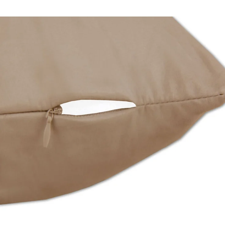 Seitenschläfer Kissenhülle Kissenfüllung Körperkissen, bequem und anschmiegsam in vielen verschiedenen Farben erhältlich (ca. 40x140cm + Kissenfüllung / sandgrau - beigegrau) – Bild 3