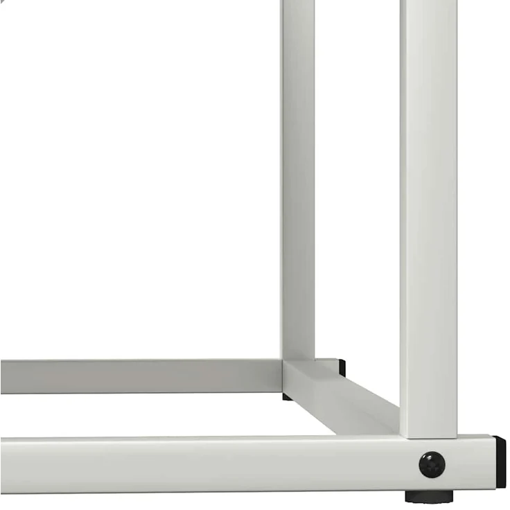 vidaXL Brennholzregal Weiß 70x43x34,5 cm Kaltgewalzter Stahl 864174 – Bild 7