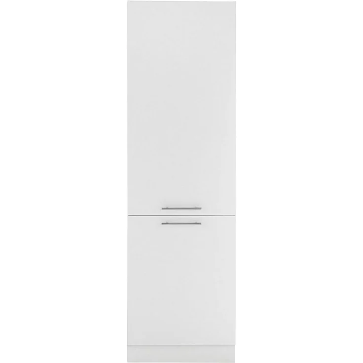 Laundreezy Einbauschrank für Kühlschrank, Weiß - Geräumiger Hochschrank für Waschküche & Hauswirtschaftsraum - 60 x 200 x 68 cm (B/H/T) – Bild 2