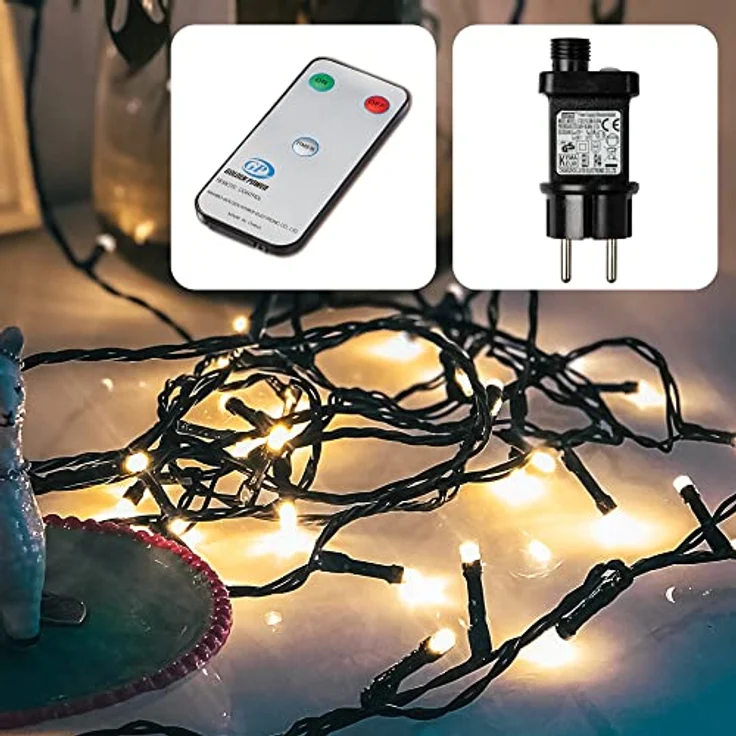 Hellum LED-Lichterkette 180-flg.m.FB GL22,9m 577150 – Bild 2