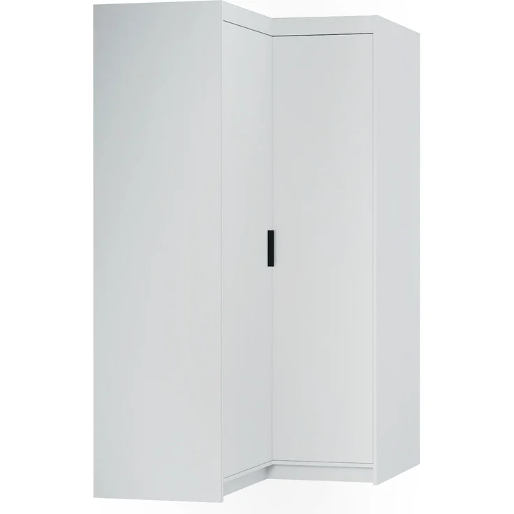 AX LIVING Schrank Modern Eckschrank weiß Storicos 97,8 x190,5 x97,8cm – Bild 1