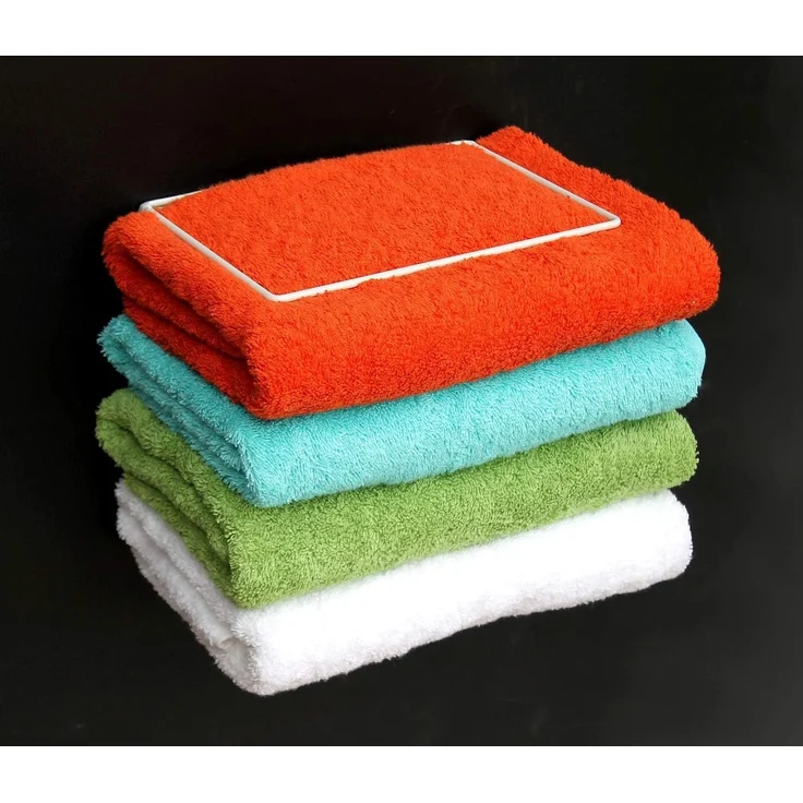 DanDiBo Handtuchhalter Weiss Wand Handtuchregal zur Wandmontage 2er Set 20 cm 93898 Unsichtbar Schwebend Wandhandtuchhalter Metall Modern Design – Bild 4