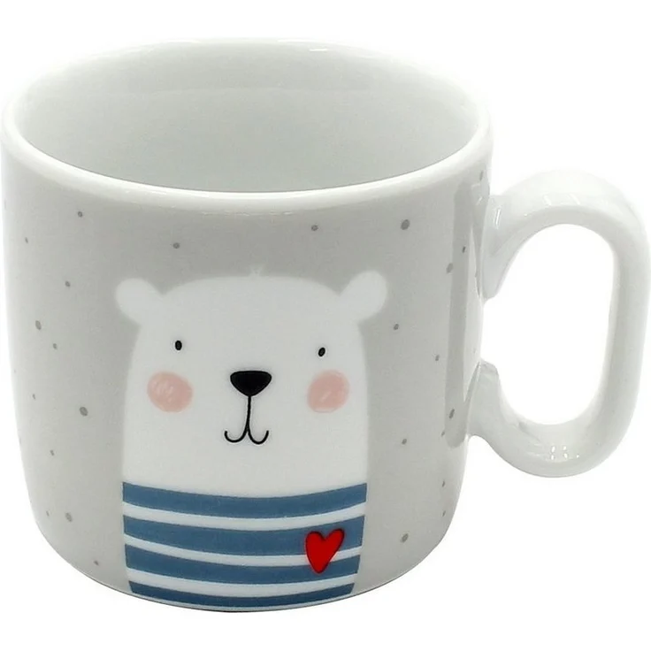 Dekohelden24 Tasse Kinder-Becher / Tasse mit Henkel und Spruch / H / Ø 6,8 x 7,4 cm, Porzellan – Bild 3