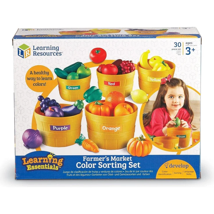 Learning Resources LER3060 Bauernmarkt Farbensortierset – Bild 6