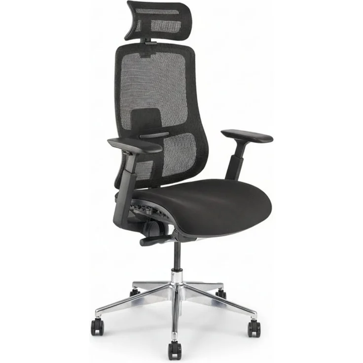 VALKENSTOL M6 POLSTER-SITZ Bürostuhl ergonomisch mit Schaumstoff Sitz - 5 Jahre Garantie - adaptive Lordosenstütze - verstellbare Sitztiefe – Bild 3