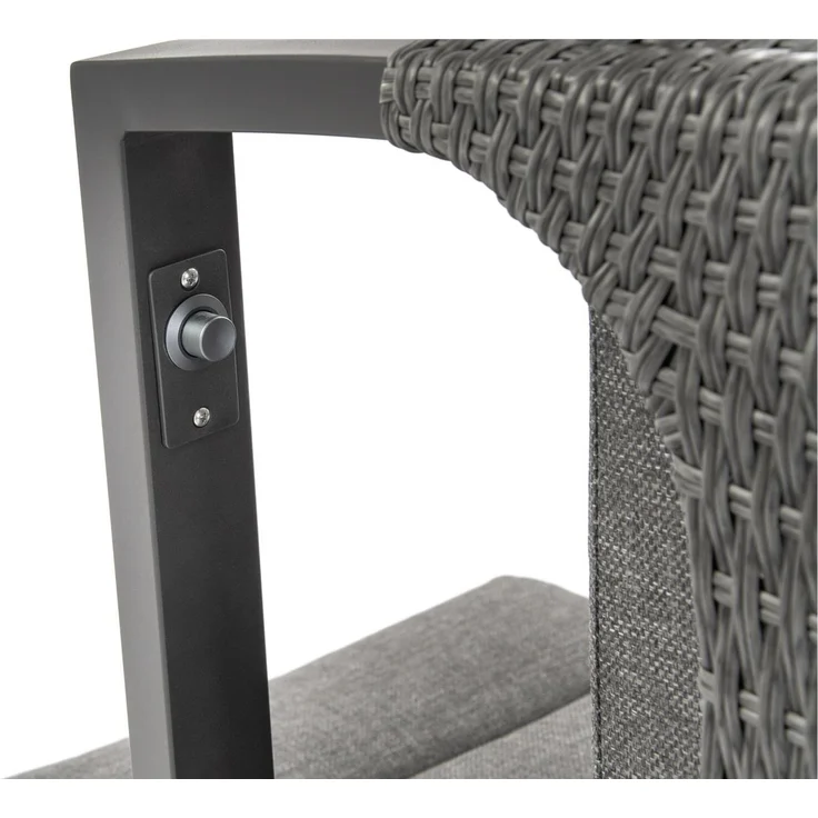 Montana Garten Sitzgruppe, Aluminium, grau, für 4 Personen – Bild 9