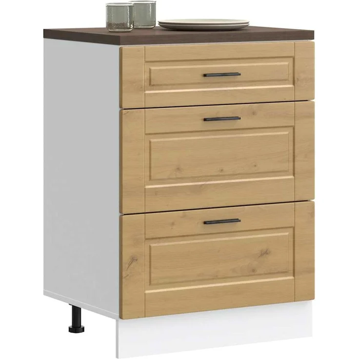vidaXL Küchenunterschrank Porto Artisan-Eiche Holzwerkstoff 854268 – Bild 1