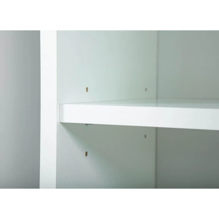 Inter Link Haushaltsschrank - Mehrzweckschrank 70 cm Breit - Schrank mit 2 Türen, 5 Fächern, Verstellbaren Einlegeböden - Besenschrank, Putzschrank, Allzweckschrank - 70 x 34 x 189 cm - Weiss – Bild 8