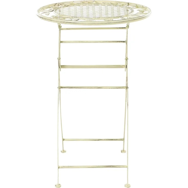 Beliani 'BIVIO' Garten Bartisch, Metall Hellgrün – Bild 4