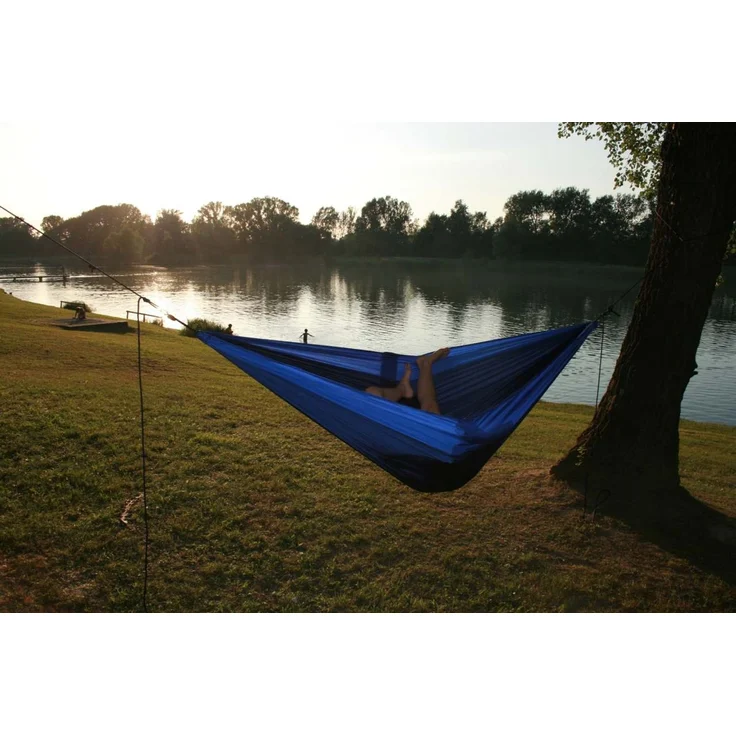 MacaMex Hängematte Camper Travelset Single, Hellblau/Blau – Bild 8
