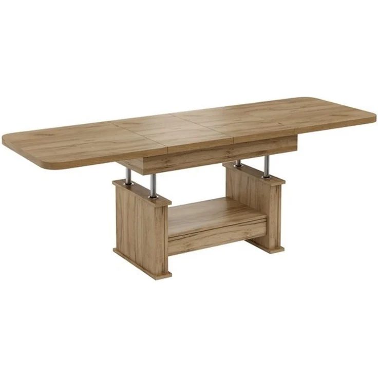 designimpex Couchtisch Design DA-555 Schublade höhenverstellbar ausziehbar 120/200 cm Tisch, Funktionstisch, Wohnzimmertisch, Tisch, Esstisch, Sofatisch, Schublade – Bild 4