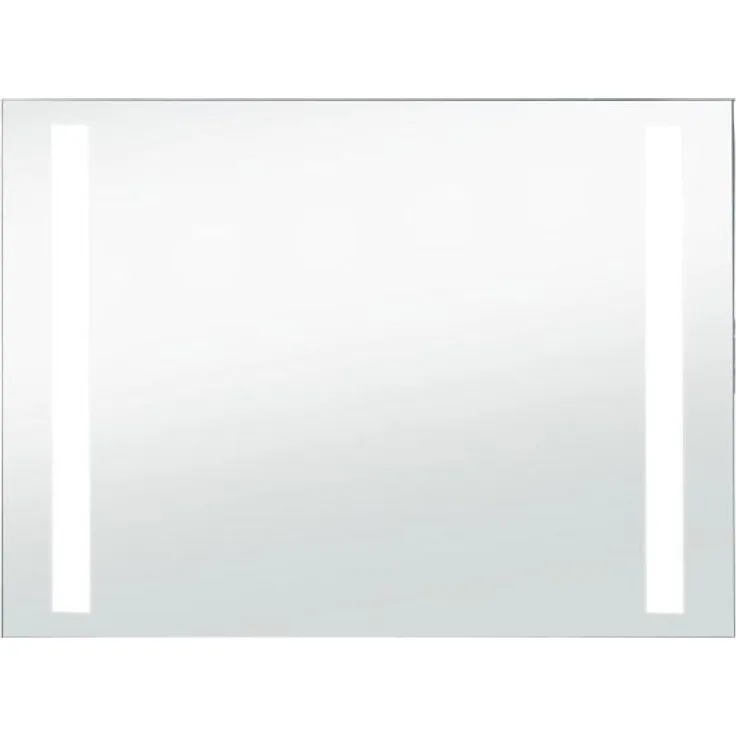 vidaXL Badezimmer-Wandspiegel mit LED, 100x60 cm