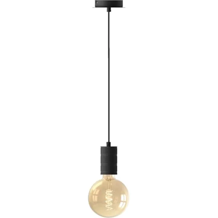 Calex Retro Pendelleuchte, 1-flammig, schwarz mit E27-Fassung und Dimmfunktion