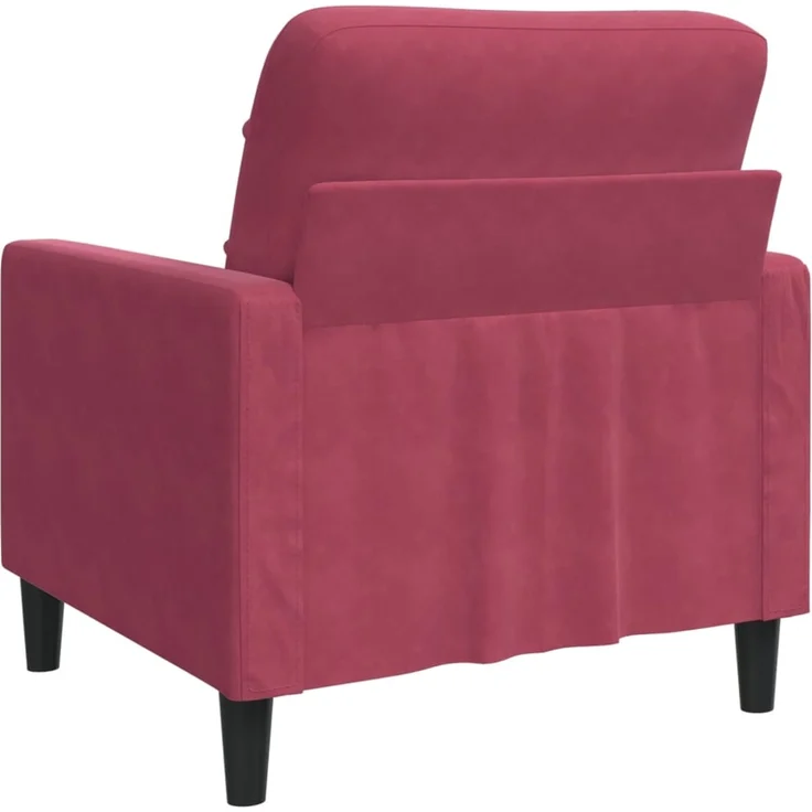 vidaXL Sessel Weinrot 60 cm Samt 4007608 – Bild 5
