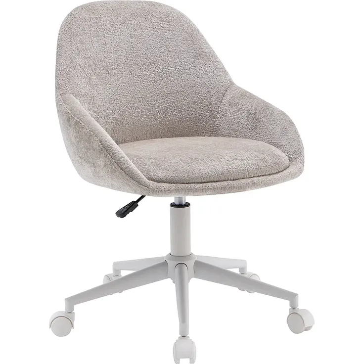 Vente-unique - NAODY Office chair Stoff Beige - B 59,5 cm x H 78 cm88 cm x L 55 cm – Bild 4