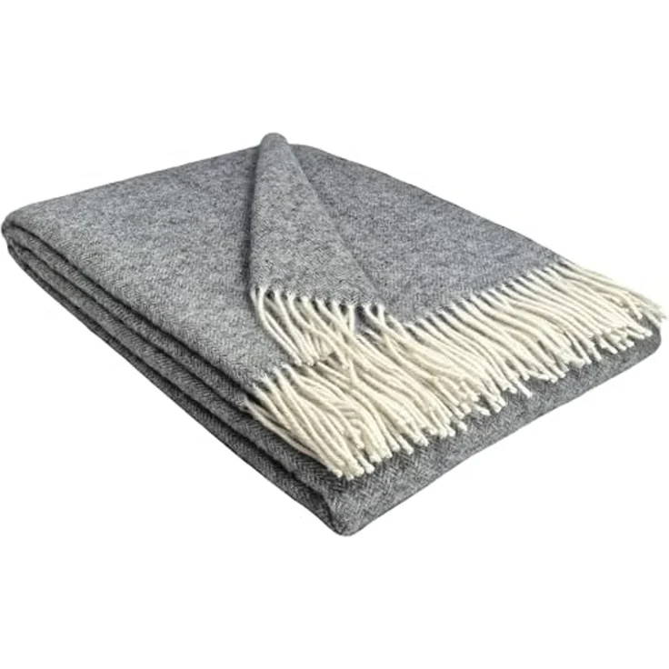 Wolldecke "TIROL-A" 100 % Wolle, 140 x 200 cm in versch. Farben, STTS – Bild 2