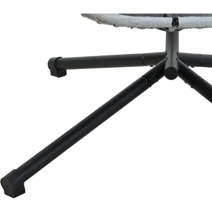 Svita Belly Hängesessel, grau, aus Kunststoff mit pulverbeschichtetem Stahl, 90x200x100 cm, max. Belastbarkeit 120 kg – Bild 9