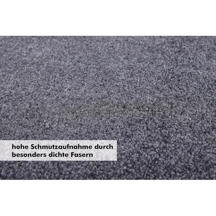 Andiamo 'Super Wash & Clean' Fußmatte, Made in Belgium, rechteckig, Höhe: 7 mm, rutschhemmend, waschbar, Grau, 90x120 cm (Rechteckig) – Bild 3
