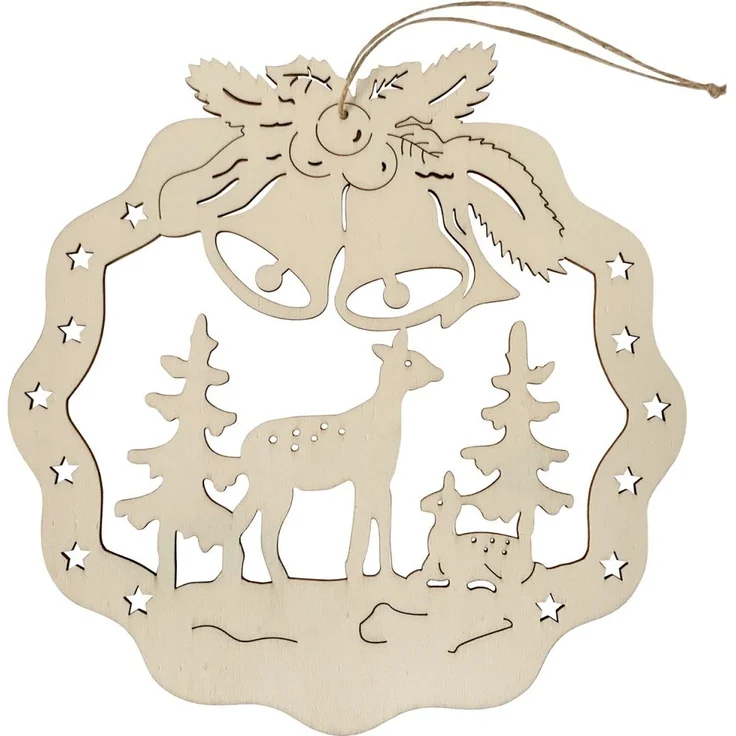 HTI-Living Rehe 4er Set im Wald Fensterbild – Bild 2