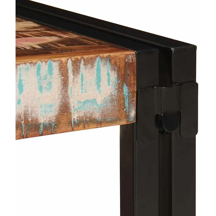 vidaXL Badregal mit Regal Mehrfarbig 60 x 50 x 23 cm Massives Altholz 4102753 – Bild 10