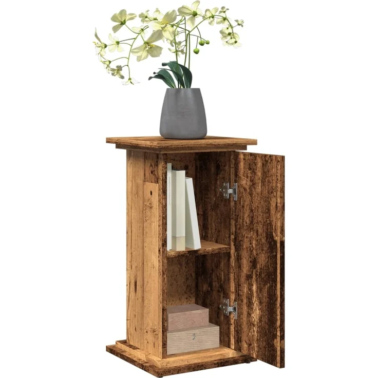vidaXL Postament mit Stauraum, Holzwerkstoff, Altholz, 31 x 30 x 60 cm – Bild 3