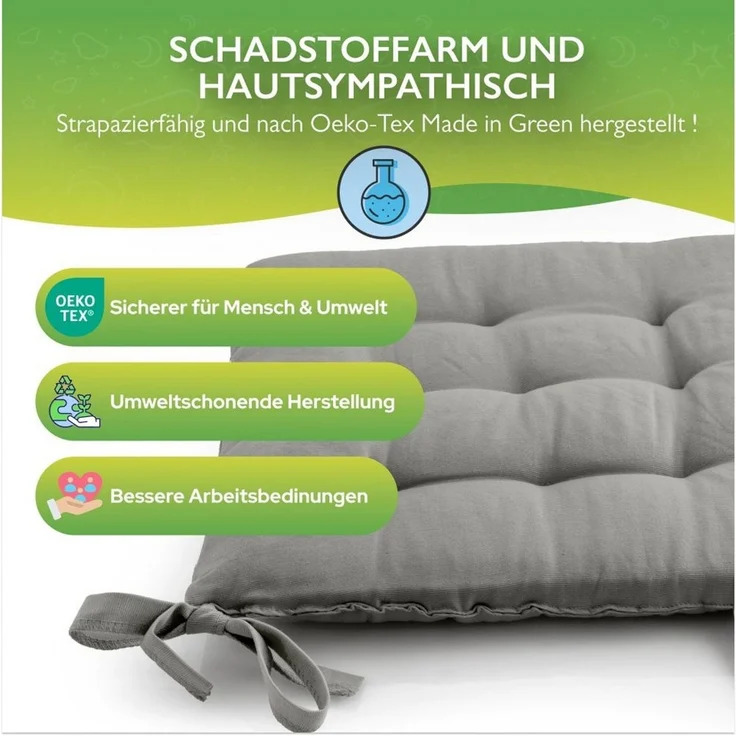 etérea Himmlische Qualität Sitzkissen etérea Sitzkissen Stuhlkissen Basic Auflage und – Bild 3