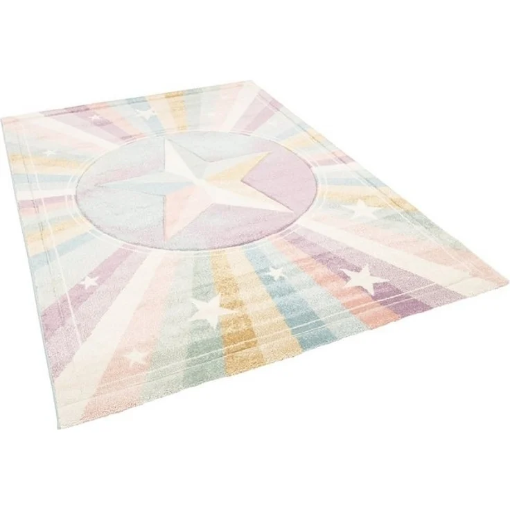 Pergamon Kinderteppich Kinder Teppich Maui Kids Rainbow Star, Rechteckig, Höhe: 13 mm – Bild 4