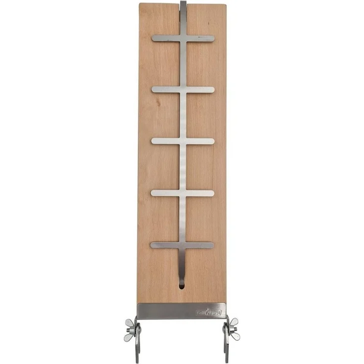 Grillfürst Räucherbrett Grillfürst Flammlachsbrett Buche 14 x 50 cm Klemm-Variante – Bild 1