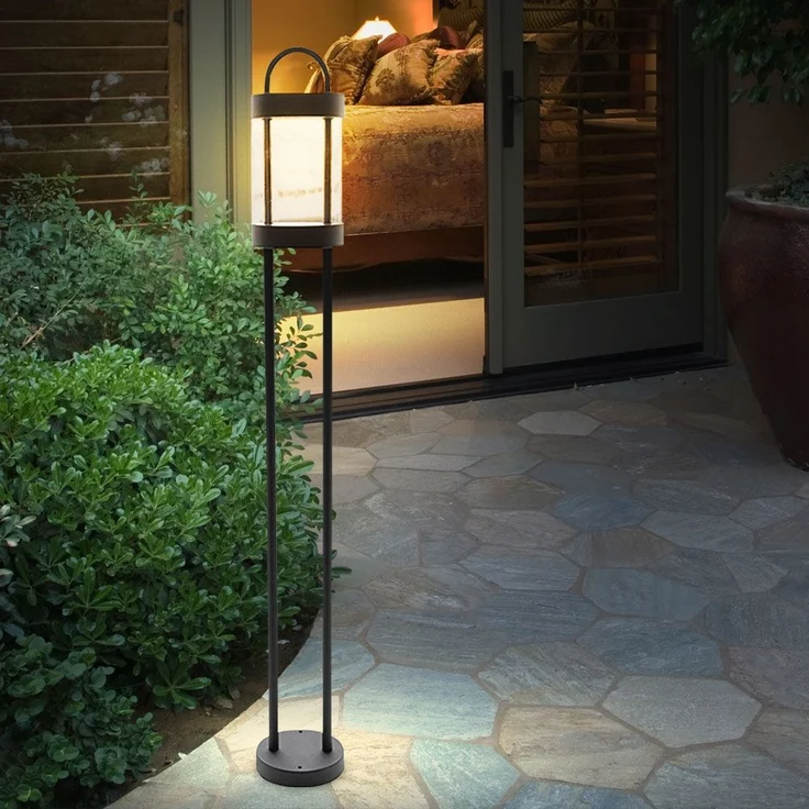 LED Außenstehleuchte, Metall schwarz, H 100 cm – Bild 4