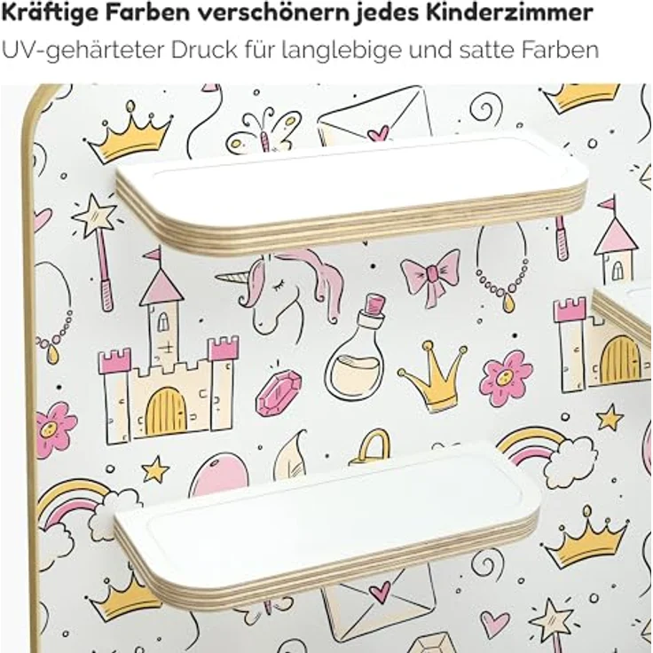 stadtecken Holzregal für Musikbox I Geeignet für die Toniebox und ca. 50 Tonies I Perfekte Tonie Aufbewahrung im Kinderzimmer I Zum Aufstellen oder Aufhängen (Magie, Groß) – Bild 6