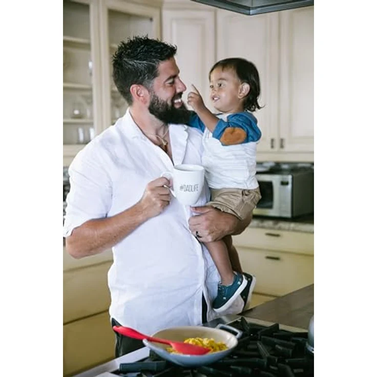 Pearhead #Dadlife Keramiktasse Graphic Coffee Mug Father's Day New Dads or Father's Day Fatherhood Mug Kitchen Accessory, Novelty Dad Accessory, 473 ml – Bild 7