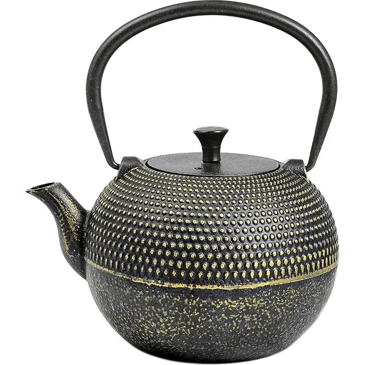 JA-UNENDLICH Teekanne Grain 0,8l schw/gold 107646