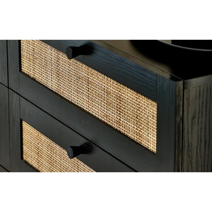 Julian Bowen Padstow Kommode mit 6 Schubladen, Schwarz – Bild 4