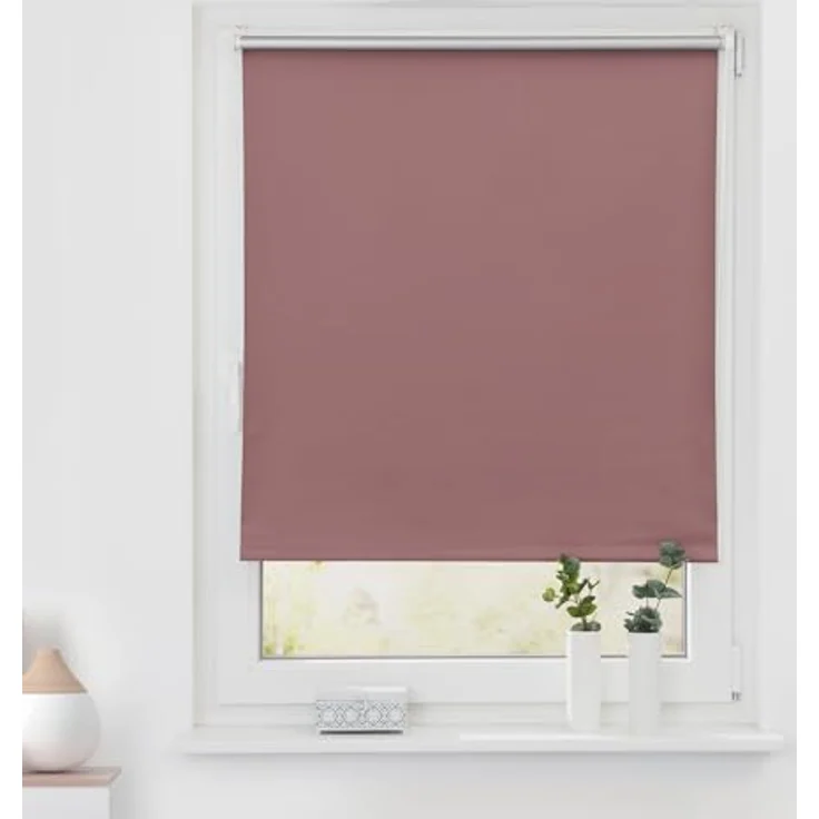Lichtblick Thermo-Rollo Vancouver Altrosa Verdunkelnd & Thermofunktion; Klemm- und schraubbar; Energiesparend, 150x60 cm (LxB) – Bild 3