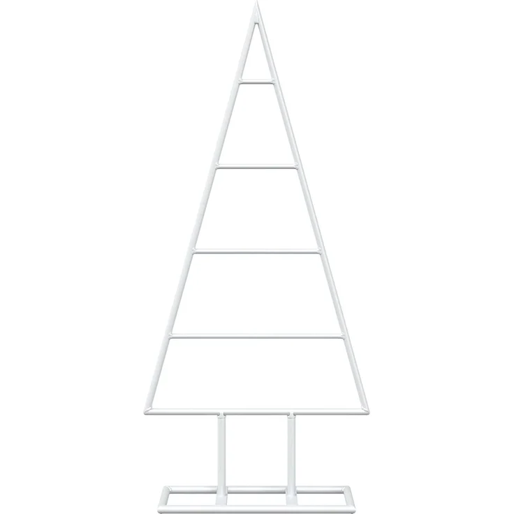 vidaXL Metall Weihnachtsbaum KUOPIO 60 cm Stahl Weiß 42053828 – Bild 4