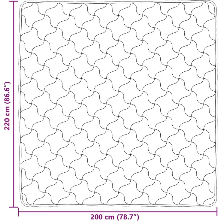 vidaXL Winterbettdecke Taupe 200x220 cm Mikrofaser und Teddy-Fleece 42026357 – Bild 10