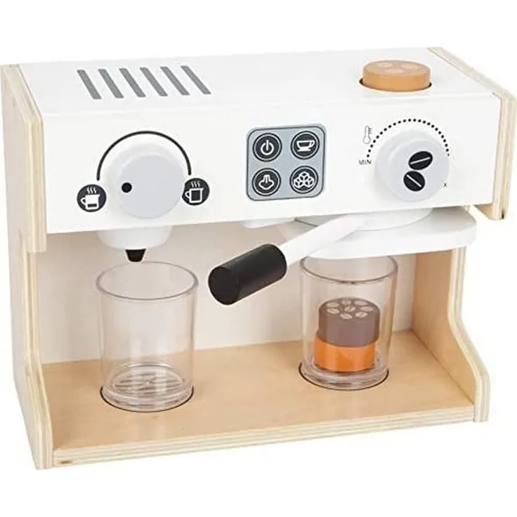 Kinderküchen Zubehör, Kaffeemaschine Gastro, aus Holz, mit Zubehör, von Legler