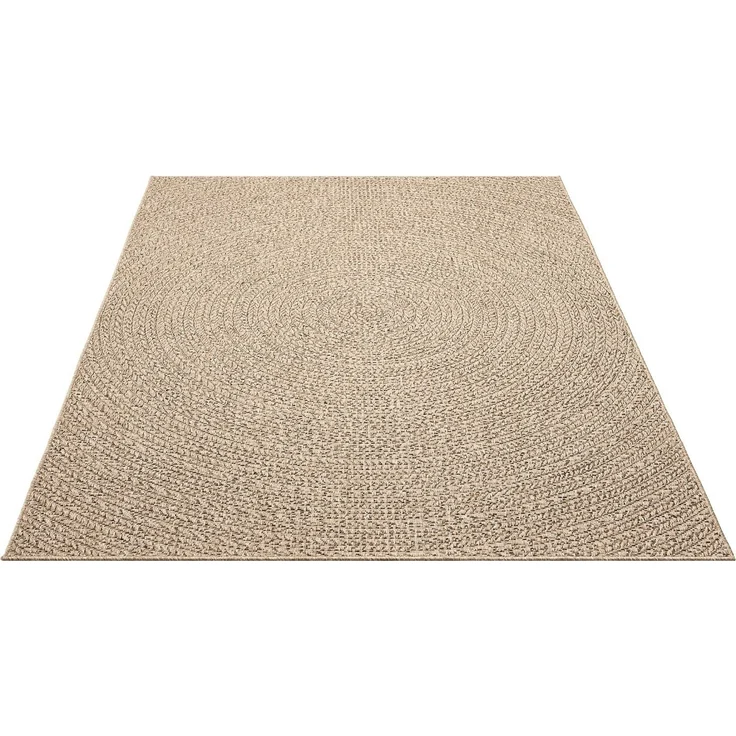 the carpet Teppich Kansas, rechteckig, Höhe: 1 mm, moderner robuster In und Outdoor Teppich Jute Look – Bild 2