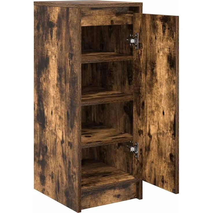 vidaXL Schuhschrank Räuchereiche 29,5x34x76 cm Holzwerkstoff 861863 – Bild 4