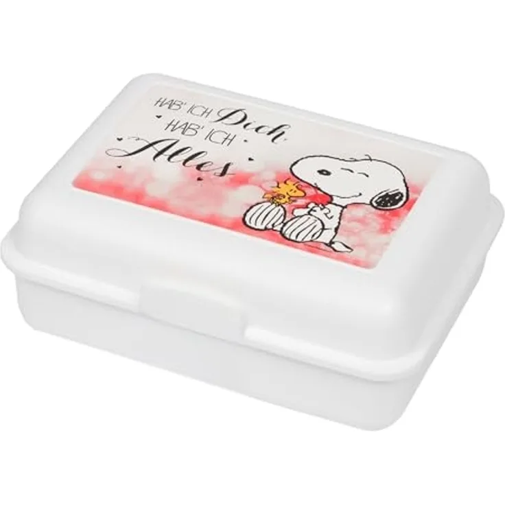United Labels® Lunchbox Peanuts Snoopy - Hab ich Dich hab ich Alles, Kunststoff (PP)