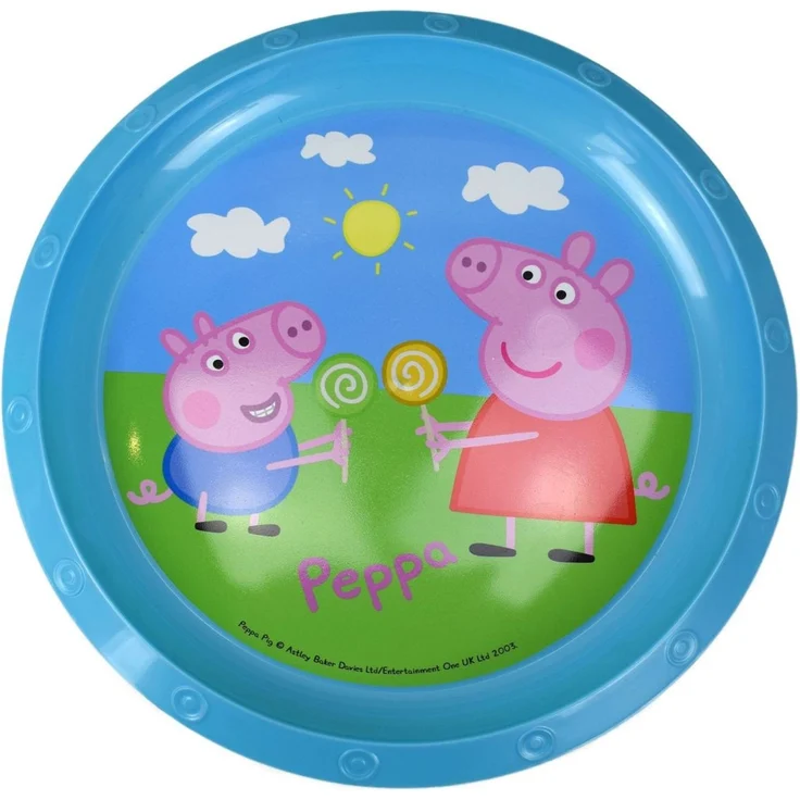 Plastikteller Ø22 Disney Frozen oder Peppa Wutz für Kinder Peppa Wutz