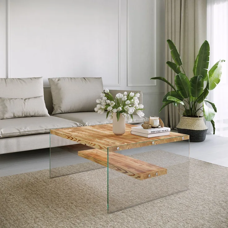 Skye Decor 'Niagara S101' Couchtisch, Eiche, 75 x 40 x 75 cm