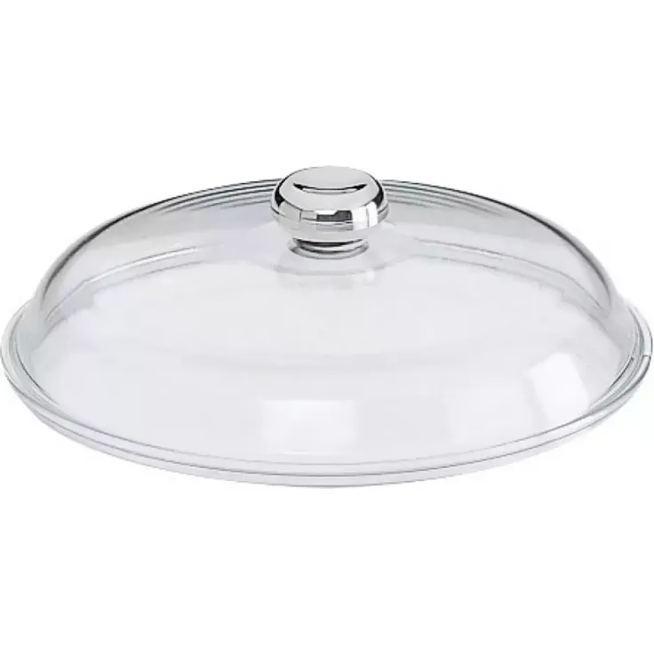Glasdeckel mit Metallknopf - Glasdeckel 24cm