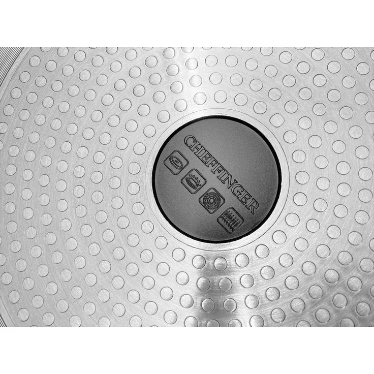 Aluguss Tajine Tagine Ø28cm Induktion Silikongriffe Gartopf Dampfgarer Bräter silber – Bild 3